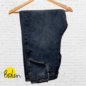 Boden Denim Darted Barrel Leg Jeans size 8 dark denim